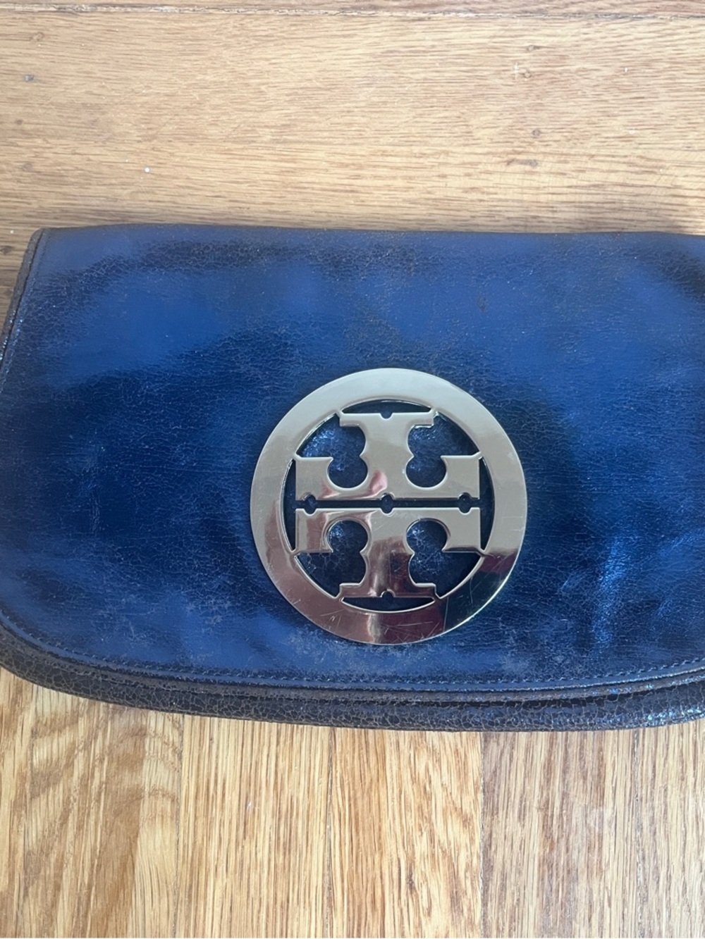 Tory Burch reva leather clutch bag